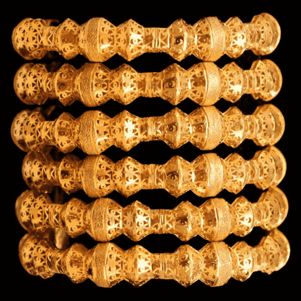 21K Gold Bangle Set (M)